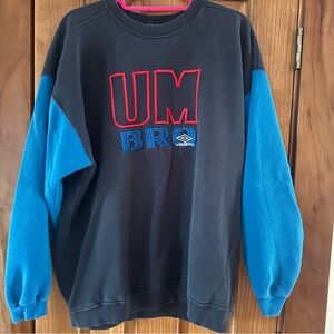 Vintage 90s Umbro Embroidered Logo Crewneck Sweatshirt Men’s XL Navy Red Lot 608